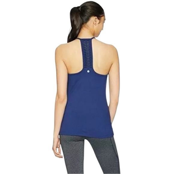 Soybu Paschi Tank Top Women's Medium Catalina Navy Racerback Built in Bra NWT - Picture 2 of 11